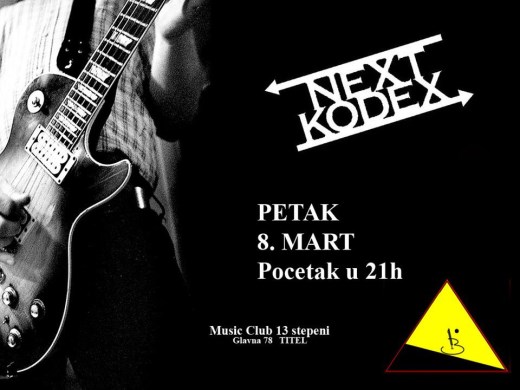 Next kodex live at music club klub 13 stepeni Titel